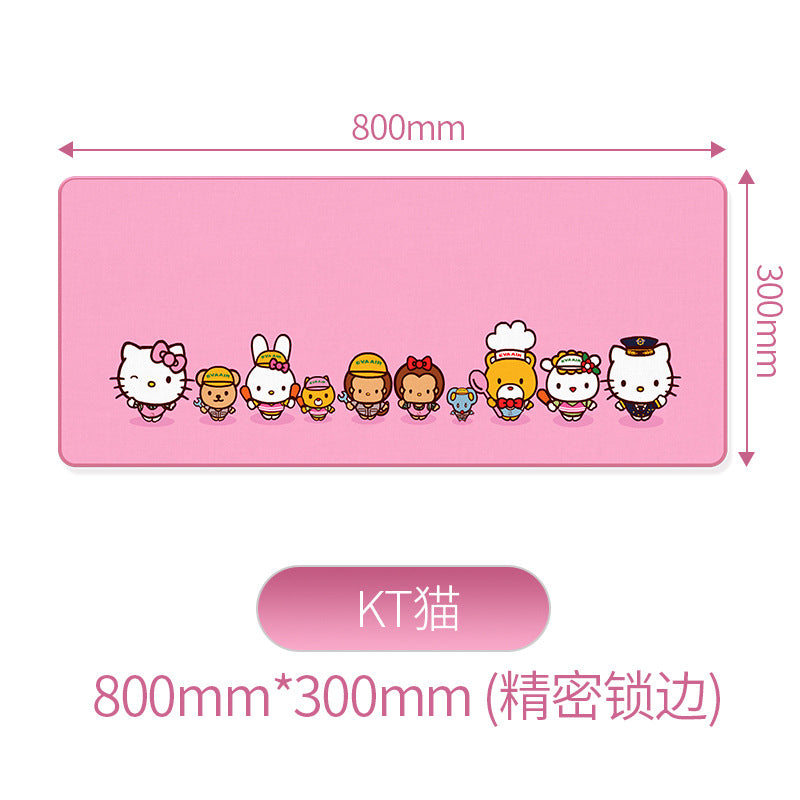 Mouse pad Large enlarged rubber table pad Mouse ++ non-slip keyboard pad Cartoon game desk pad Computer accessories