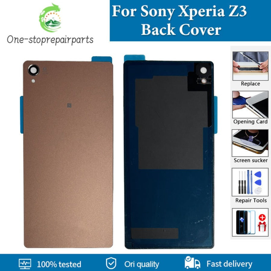 AAA+ Quality Battery Housing Cover For Sony Xperia Z3 Back Cover D6603 D6653 D6616 D6643 SO-01G SOL26 D6646 Back Door Repalce Sony phone repair parts