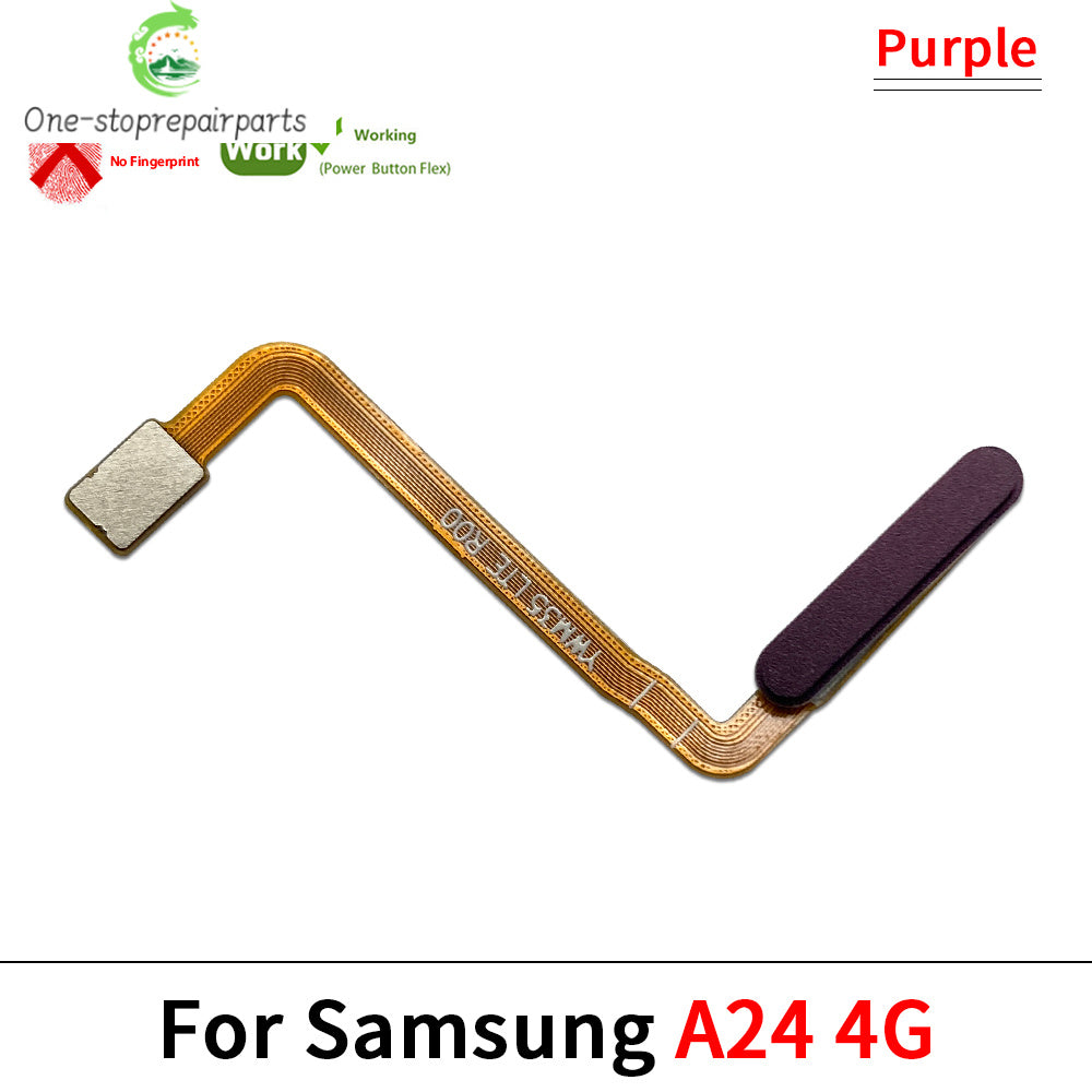 10Pcs, Home Button FingerPrint Touch ID Sensor Flex Cable Ribbon For Samsung A04s A13 A14 A24 A34 A54 4G 5G Replacement Parts Samsung phone repair parts