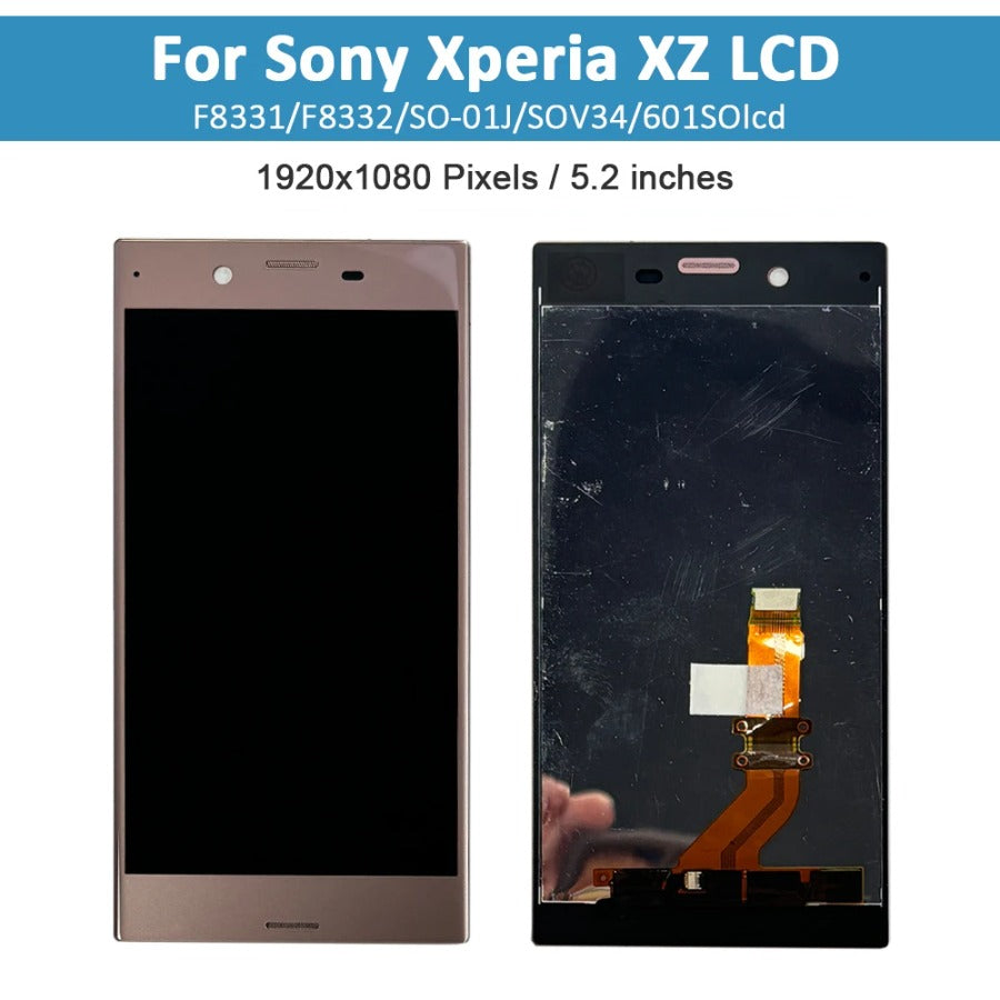 5.2" Original LCD For SONY Xperia XZ F8331 F8332 LCD Display Touch Screen Digitizer Replacement For SONY  XZ lcd with frame Sony phone repair parts