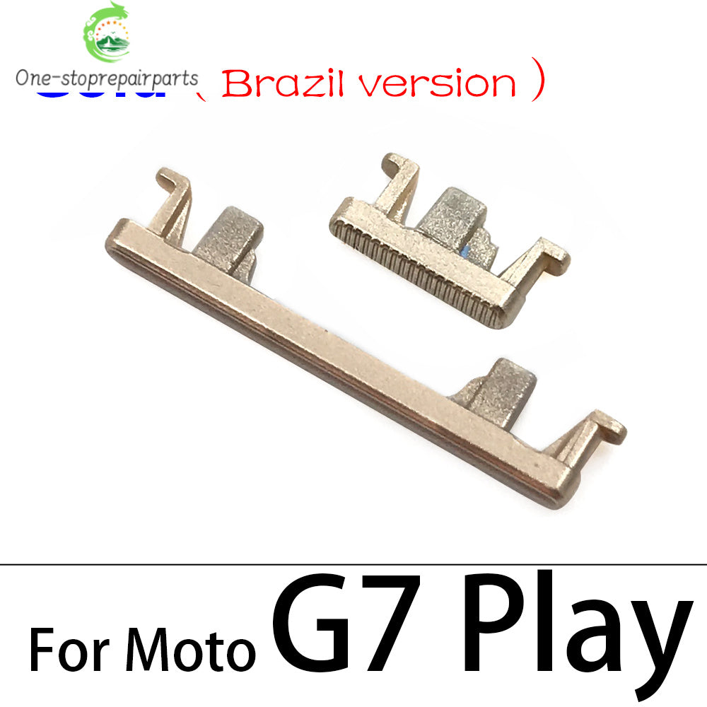 New Side Volume Button Power ON / OFF Buttton Key Set For Motorola Moto G9 G8 G7 Play Plus Power Lite Replacement Parts Motorola phone repair parts