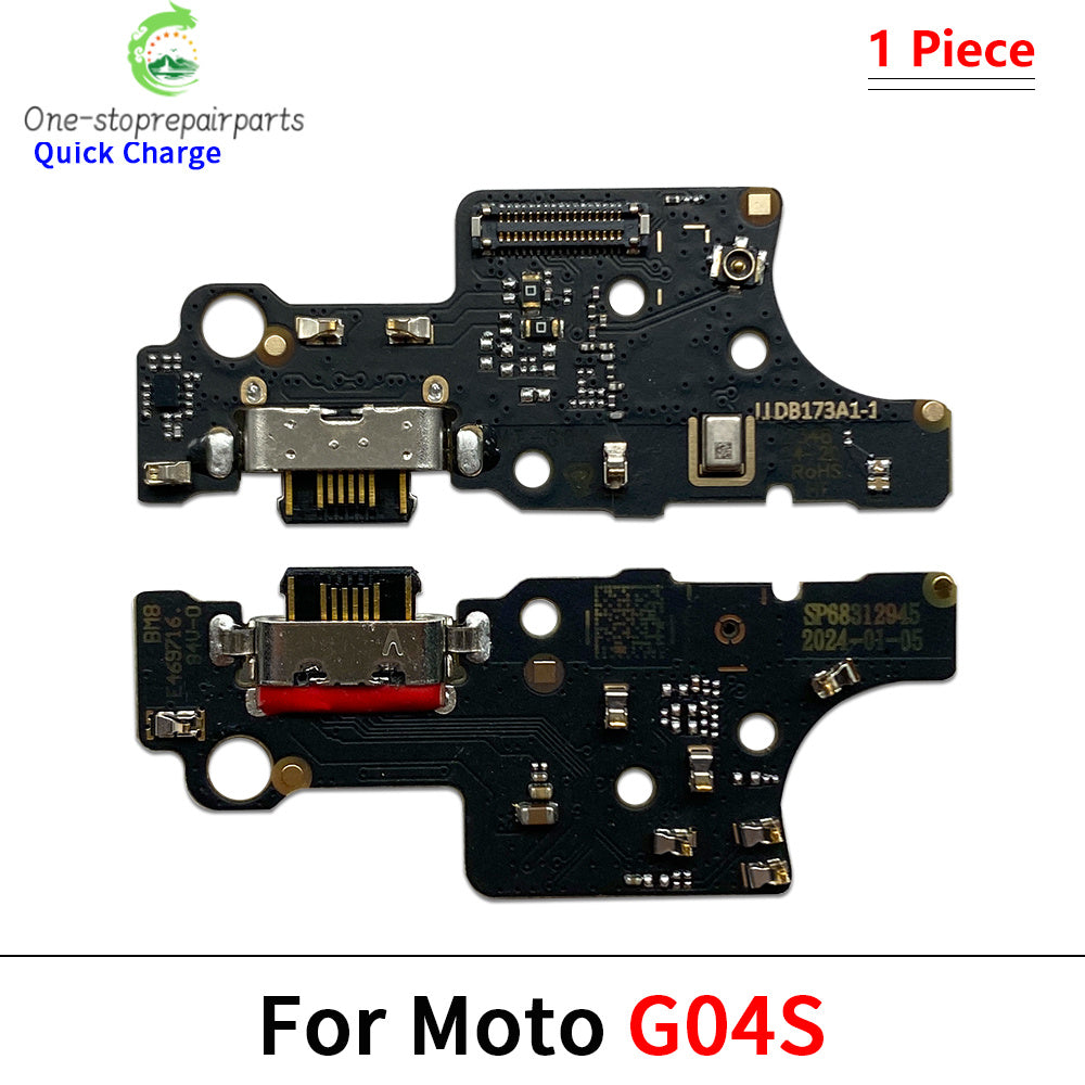 10Pcs, USB Charger Charging Port Connector Flex Cable For Moto G04 G14 G24 G54 G64 G84 G34 G45 G05 G15 G75 G85 G06 G56 G86 Power Motorola phone repair parts