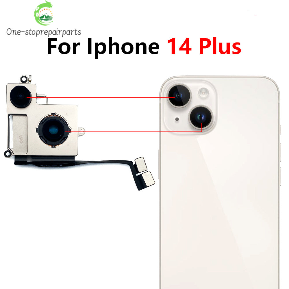 New For iPhone 11 12 13 14 15 Pro 11Pro 12Pro 13Pro 14Pro 15Pro Max Mini Plus Rear Big Back Camera Flex Cable Main Camera Module iPhone phone repair parts