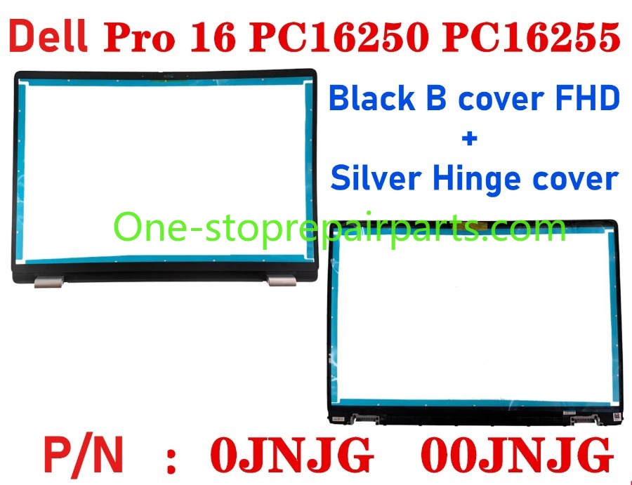Cover case for Dell Pro 16 PC16250 PC16255 0D45TN 04TV1R 0FJ6FY 02XHM1 099TK0 02882N 0HNP7J 02XHM1 0GJX2F 0C8CKC 0964DF 0DR9PF 0HHMCK 0F9V30 0388WT 0H3K5C 0HR42X 01378G Lcd back housing bezel palmrest bottom lower cover hinge Dell laptop repair parts
