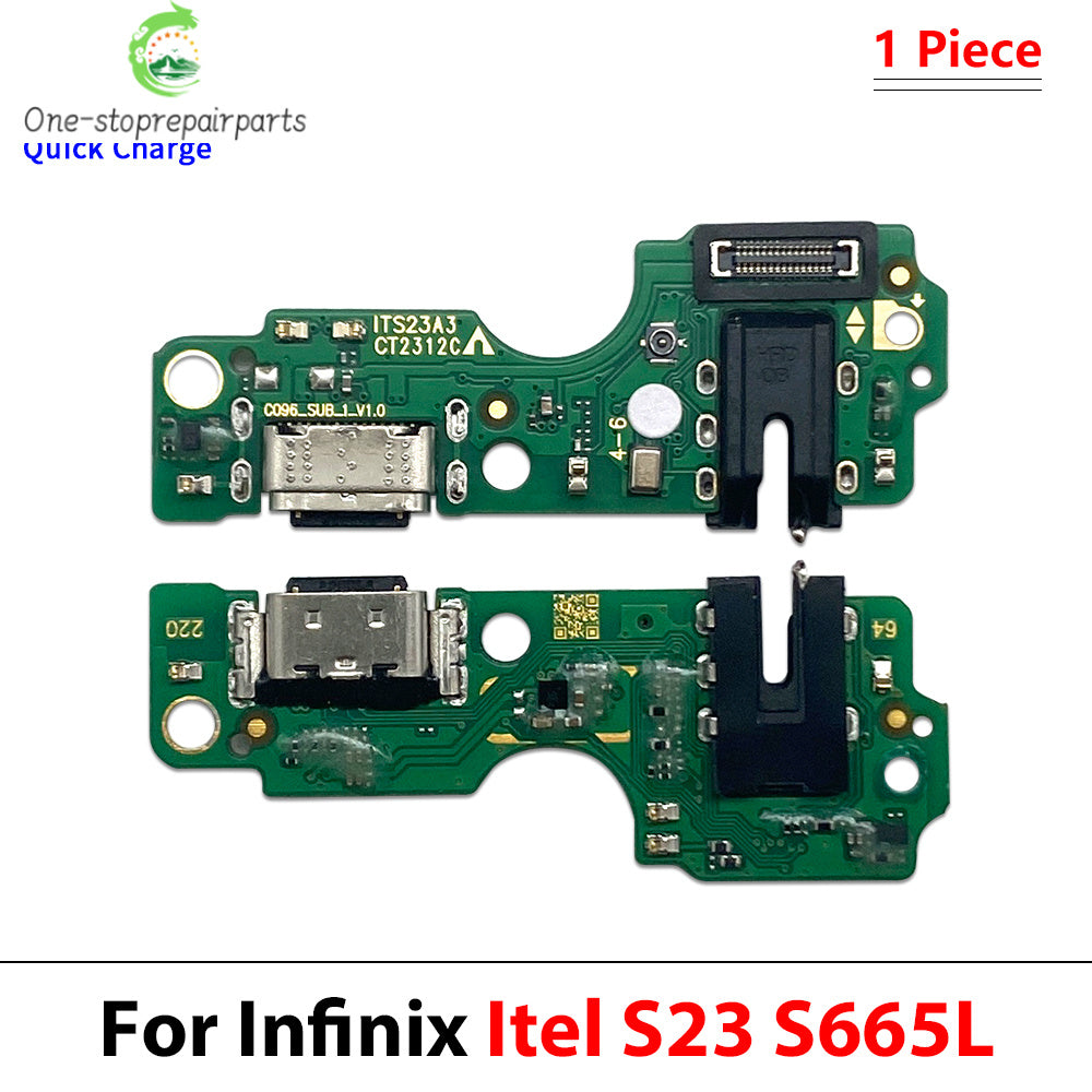 USB Charging Connector Board Port Dock Flex Cable For Itel A58 A60 A60s A70 Lite P40 P65 P36 P38 P37 P33 S23 Vision 1 3 5 Plus  Infinix phone repair parts