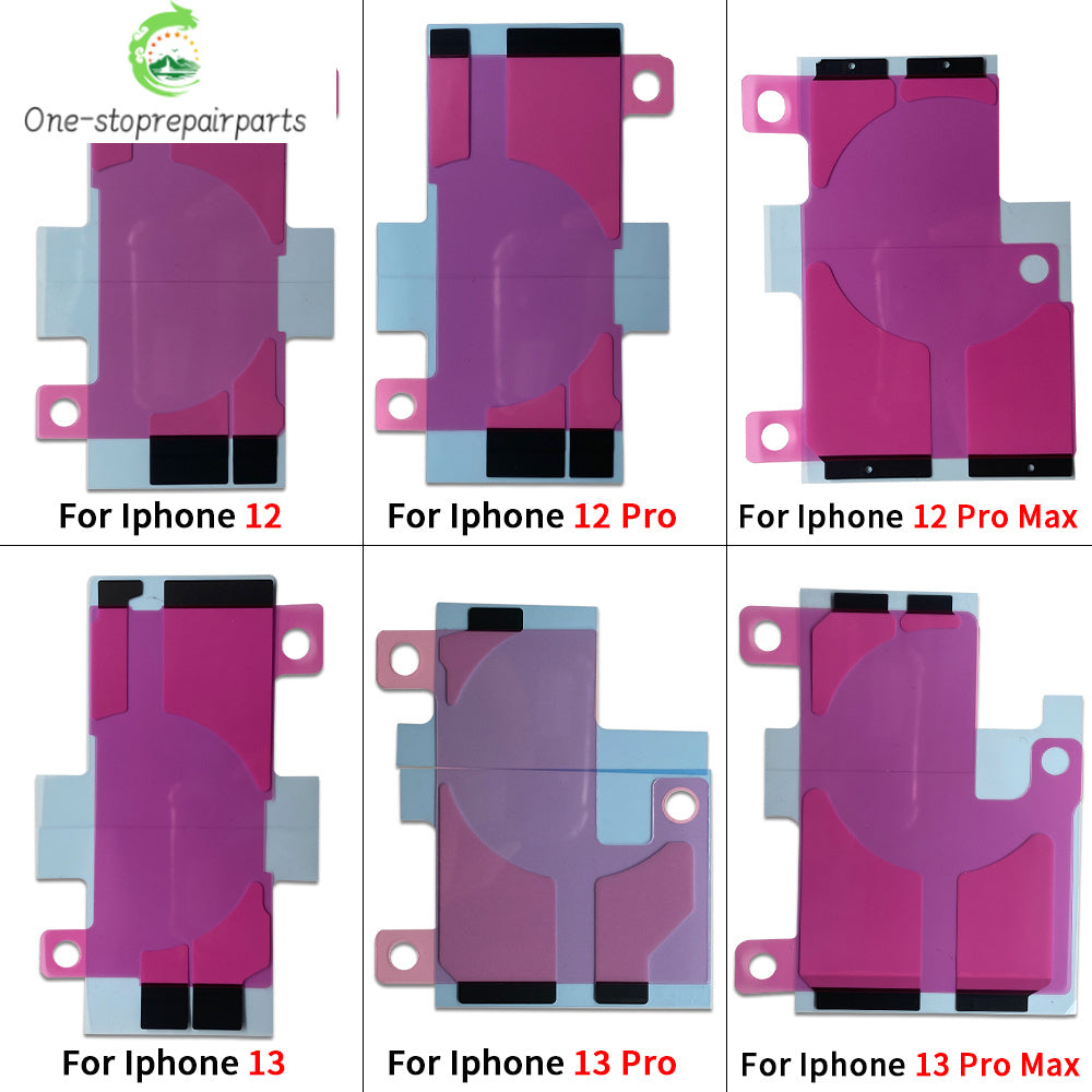 50Pcs/Lot, Battery Adhesive Sticker For iPhone 11 12 13 14 15 16 Pro Max Battery Double Tape Strip Pull Trip iPhone phone repair parts