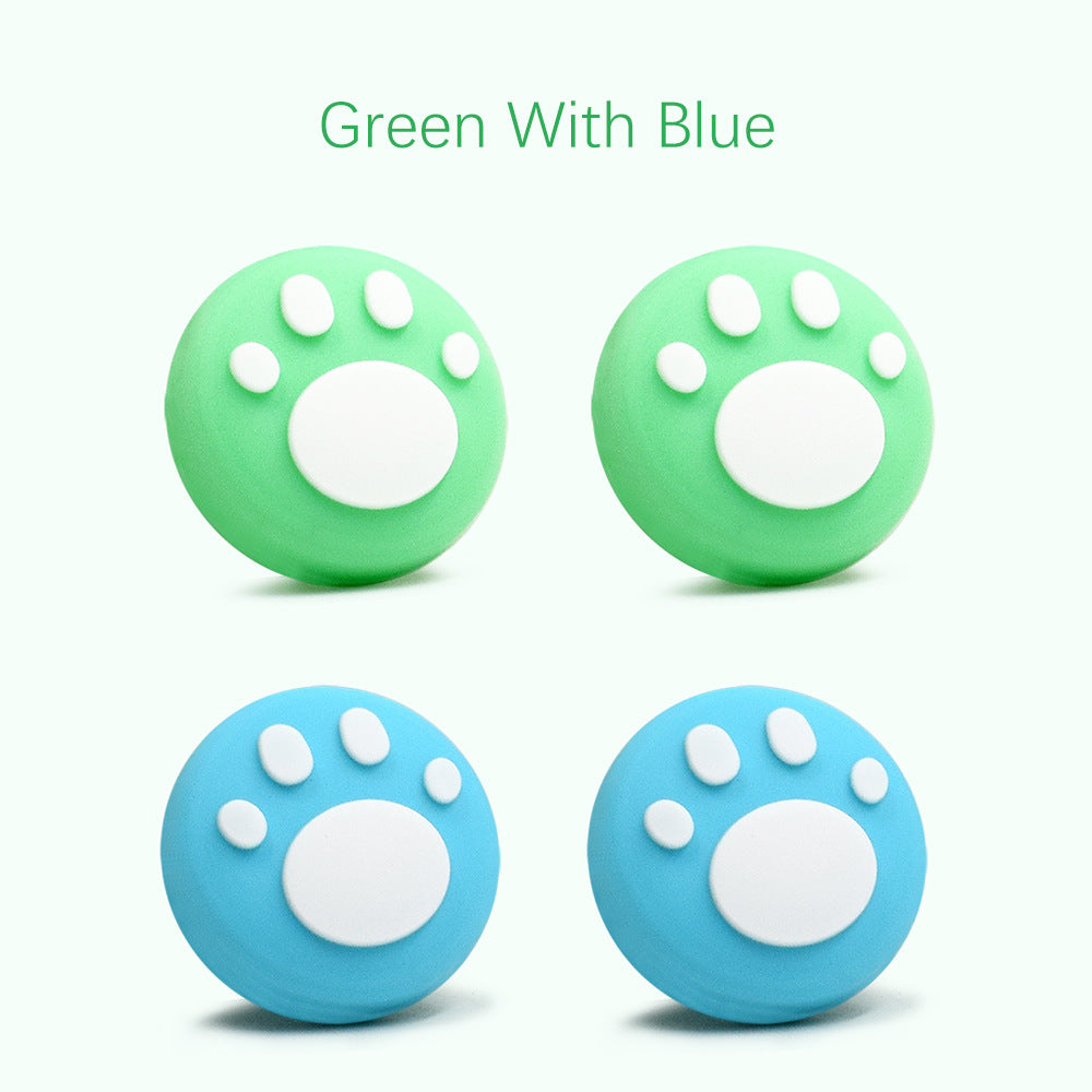 Suitable for Nintendo switch handle button cap Switch joycon rocker button cap Cat lying silicone cap
