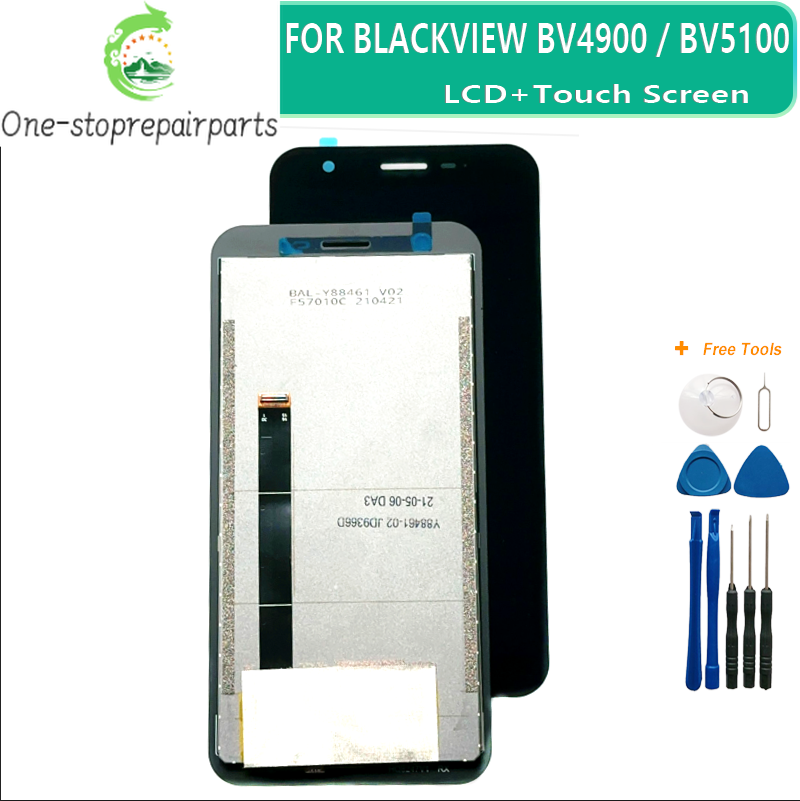 Original For Blackview BV4900 BV5100 Pro BV4900PRO LCD & Touch Screen Digitizer Display Screen Module Accessories Assembly Blackview phone repair parts