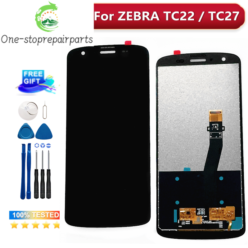 100% Tested LCD For ZEBRA TC22 TC27 Display Screen And Touch Sensor Replacement For Zebra Mobile Phone TC 22 LCD Parts Other brand Phone repair parts