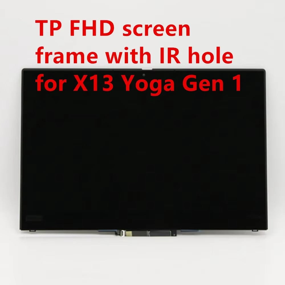 13.3"  FHD 30pin 1920 x 1080 LCD touch screen assembly For Lenovo Thinkpad X13 Yoga Gen 1 Laptop FHD LCD Screen Frame with IR Hole 5M10Z39985 5D11U36893 Lenovo LCD Module Lenovo laptop repair parts