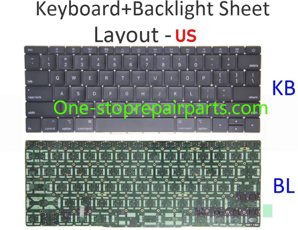 New A1708 Keyboard for Macbook Pro 13.3" Retina US UK English French German Spanish Italian Swiss Dutch Czech Norwegian Macbook repair parts