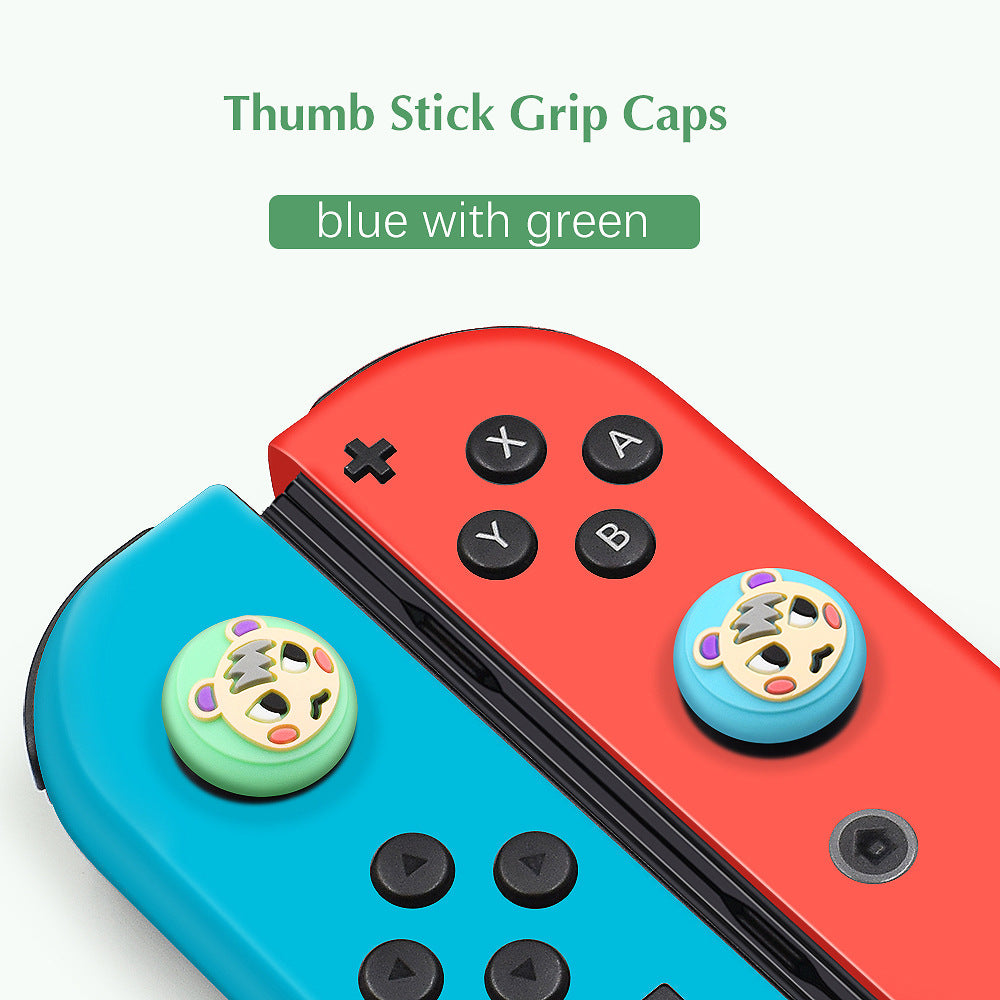 Suitable for Nintendo switch/lite handle silicone cap 3D joystick protective cap Animal Crossing button cap