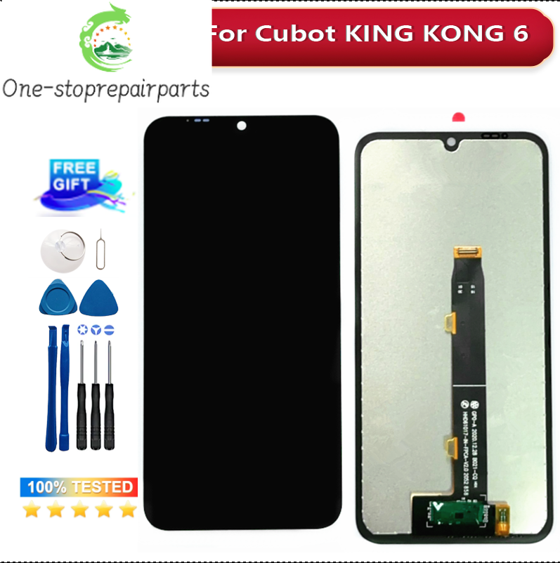 Original Cubot King Kong 6 LCD Display and Touch Screen Digitizer Assembly Replacement Display lcd +Tools Other brand Phone repair parts