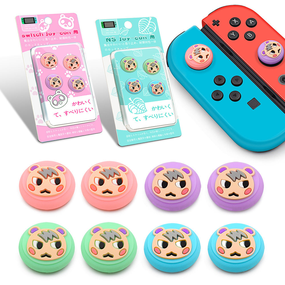 Suitable for Nintendo switch/lite handle silicone cap 3D joystick protective cap Animal Crossing button cap