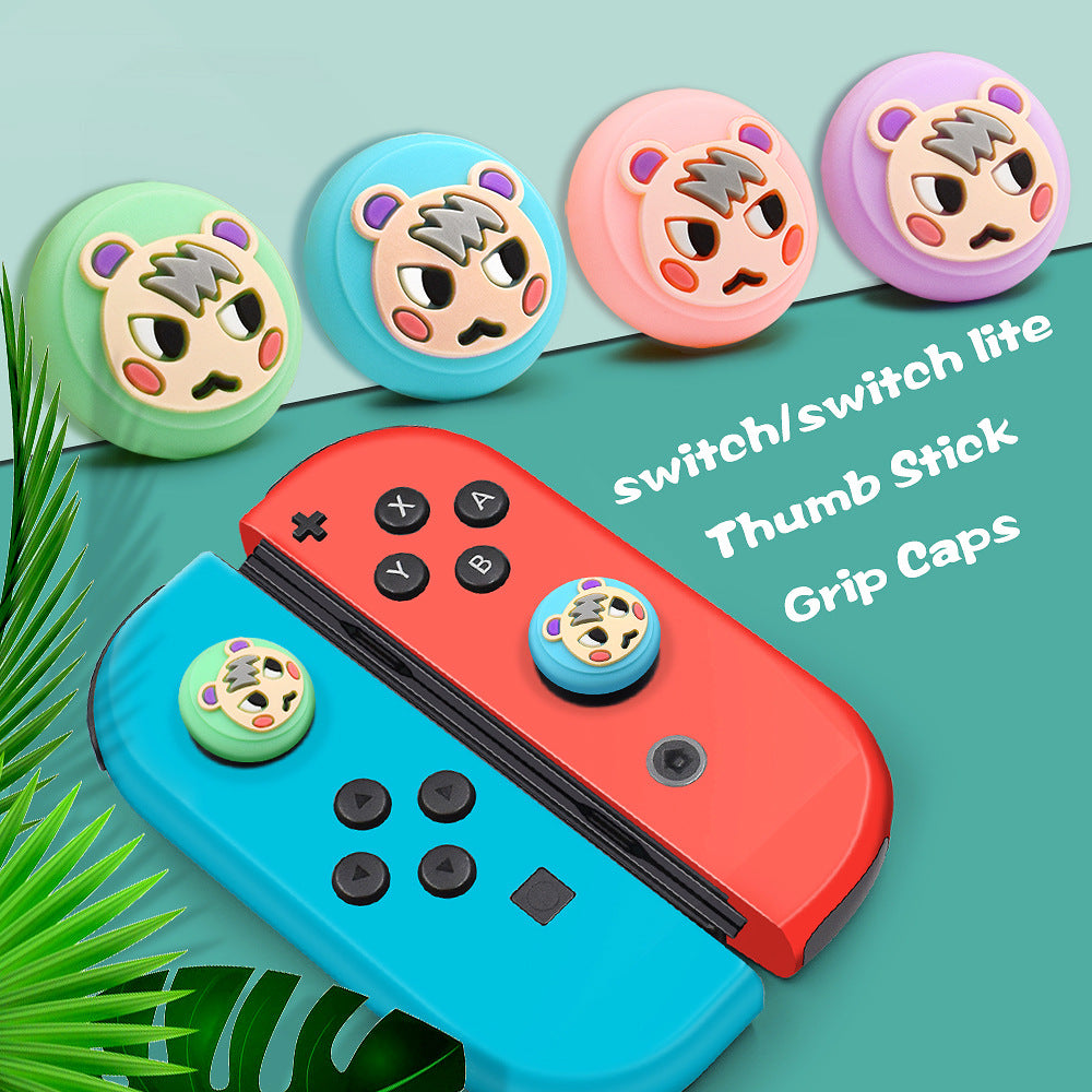 Suitable for Nintendo switch/lite handle silicone cap 3D joystick protective cap Animal Crossing button cap