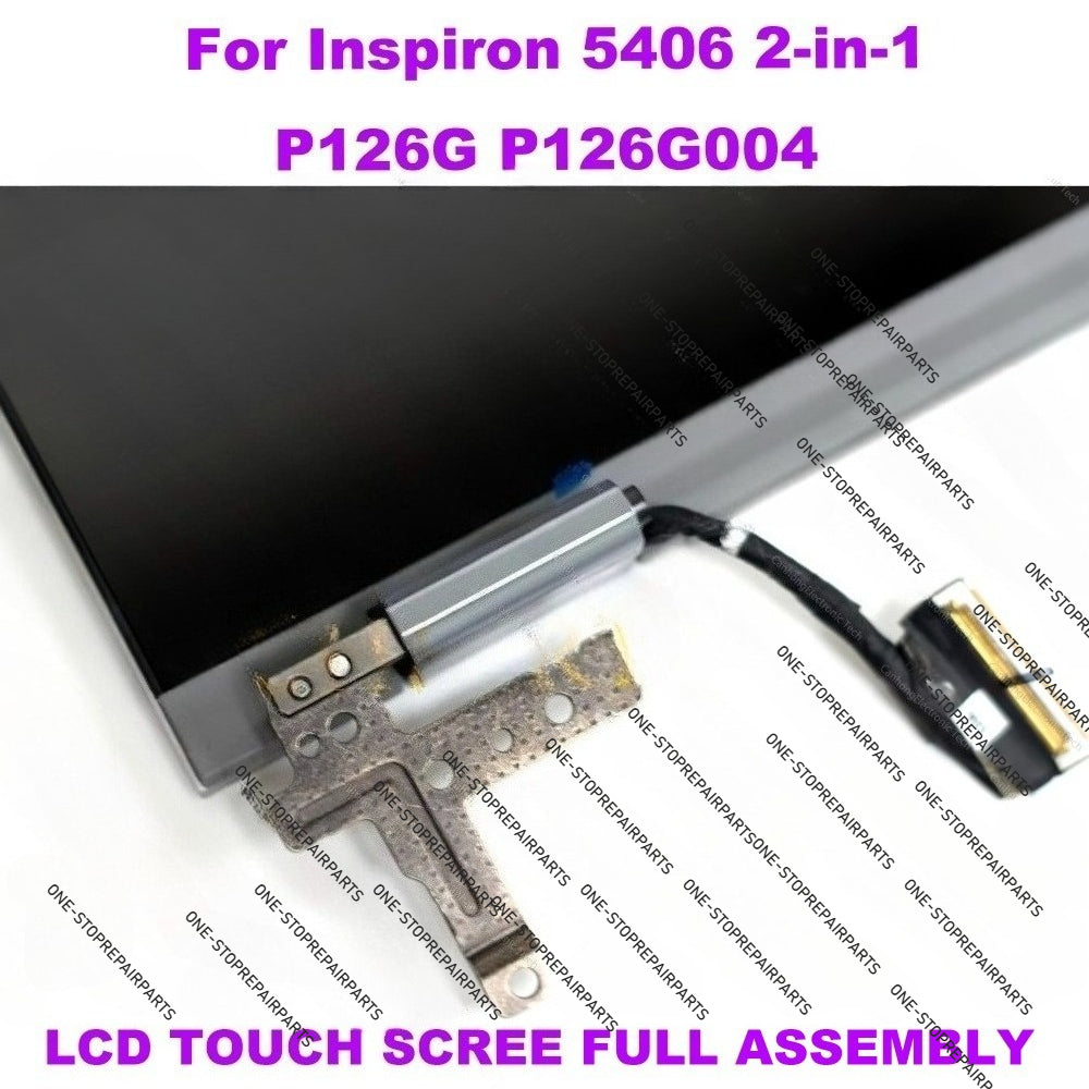 14" 1080p For Dell Inspiron 5400 5406 7405 2-in-1 P126G P126G004 Display LCD Touch Screen Replacement Assembly With Hinges Panel Dell laptop repair parts