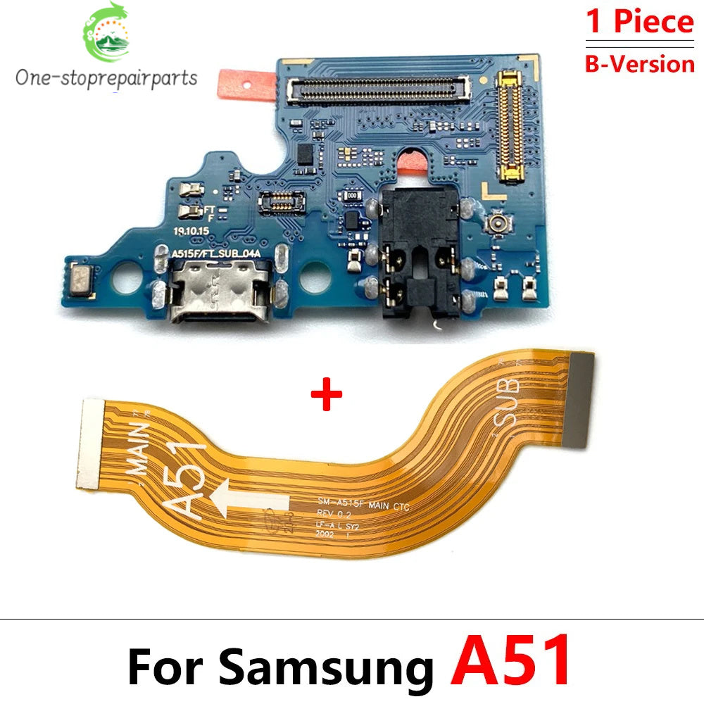 USB Charging Port Dock Charger Connector Main Board Flex Cable For Samsung A10 A20 A30 A50 A70 A31 A51 A71 A10s A20s A30s A21s Samsung phone repair parts