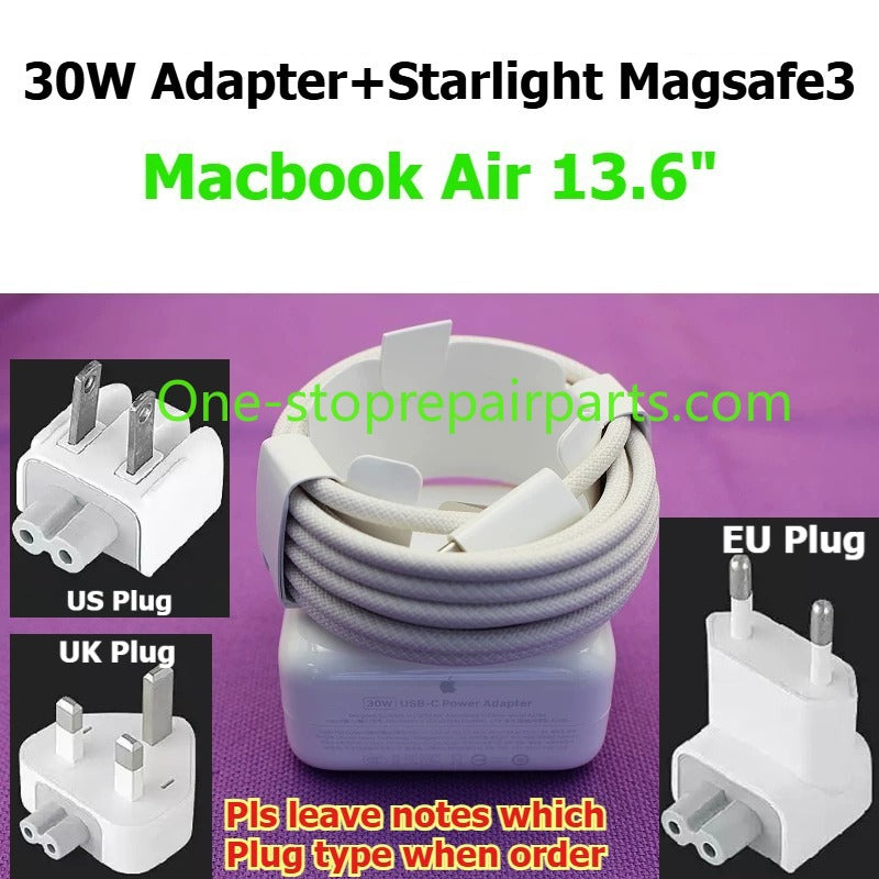 USB-C to MagSafe 3 Cable Power Adapter 30W 35W 70W 96W 140W  for Apple Macbook Magsafe3 Macbook Air A3448 A3449 A3240 A3241 Pro A3434 A3429 A3426 M2 M3 M4 M5  magnetic