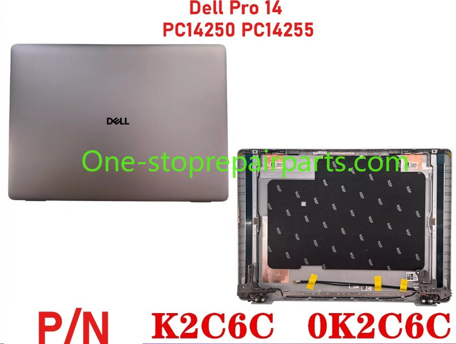 Dell Pro 14 PC14250 PC14255  lcd back cober uppler palmrest bezel bottom hinge cover keyboard touchpad 0K2C6C 0DK0V6 0MCMRV