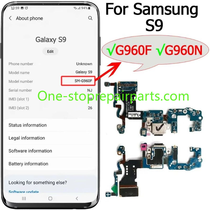 Charge Board For Samsung Galaxy S9 Plus S9+ S10 Lite 5G G960 G965 G977 G770 Charging Port Plate Usb Connector Flex Cable Samsung phone repair parts