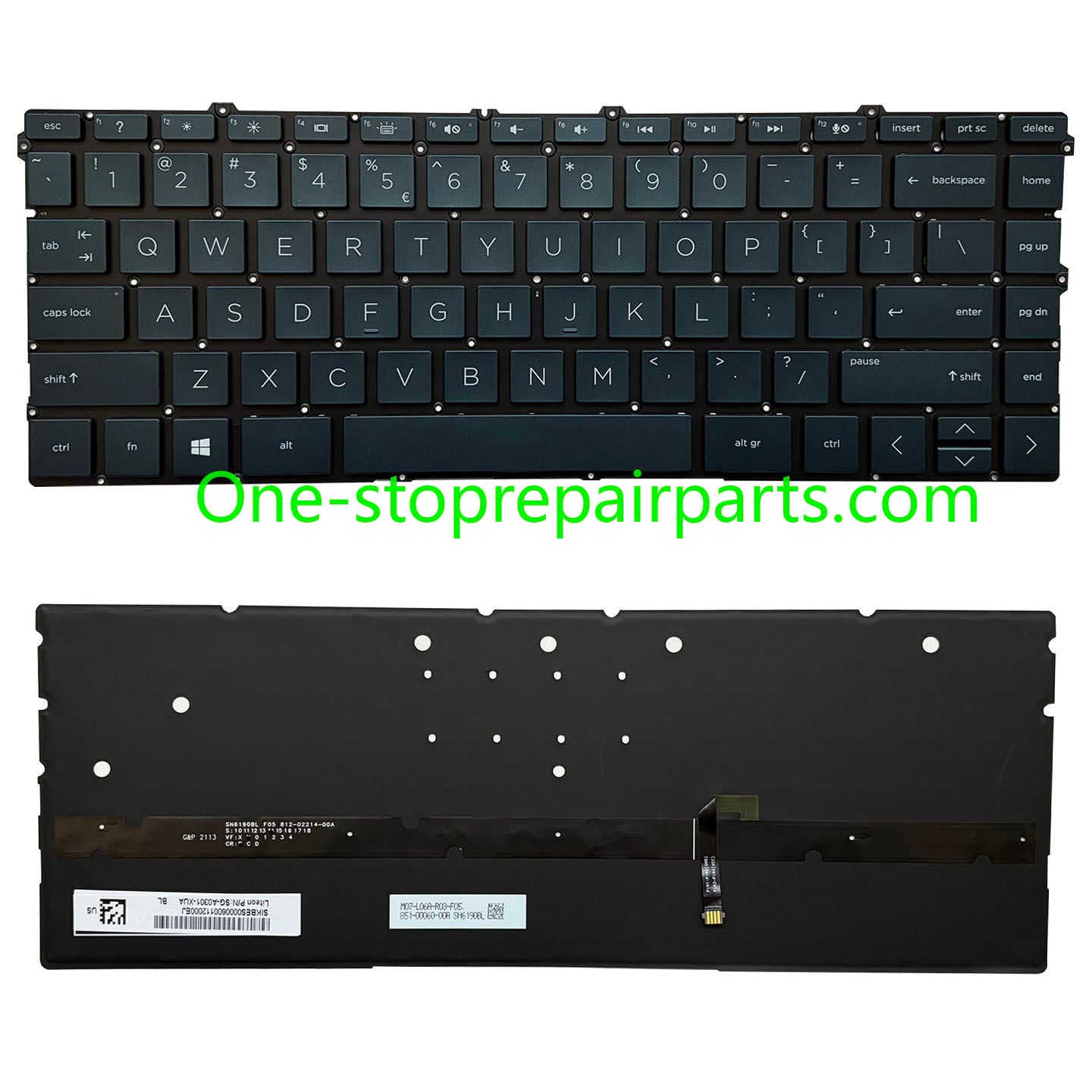 Upper Keyoard  for HP Spectre X360 13-AW TPN-Q225 UK/SP/RU/LA US