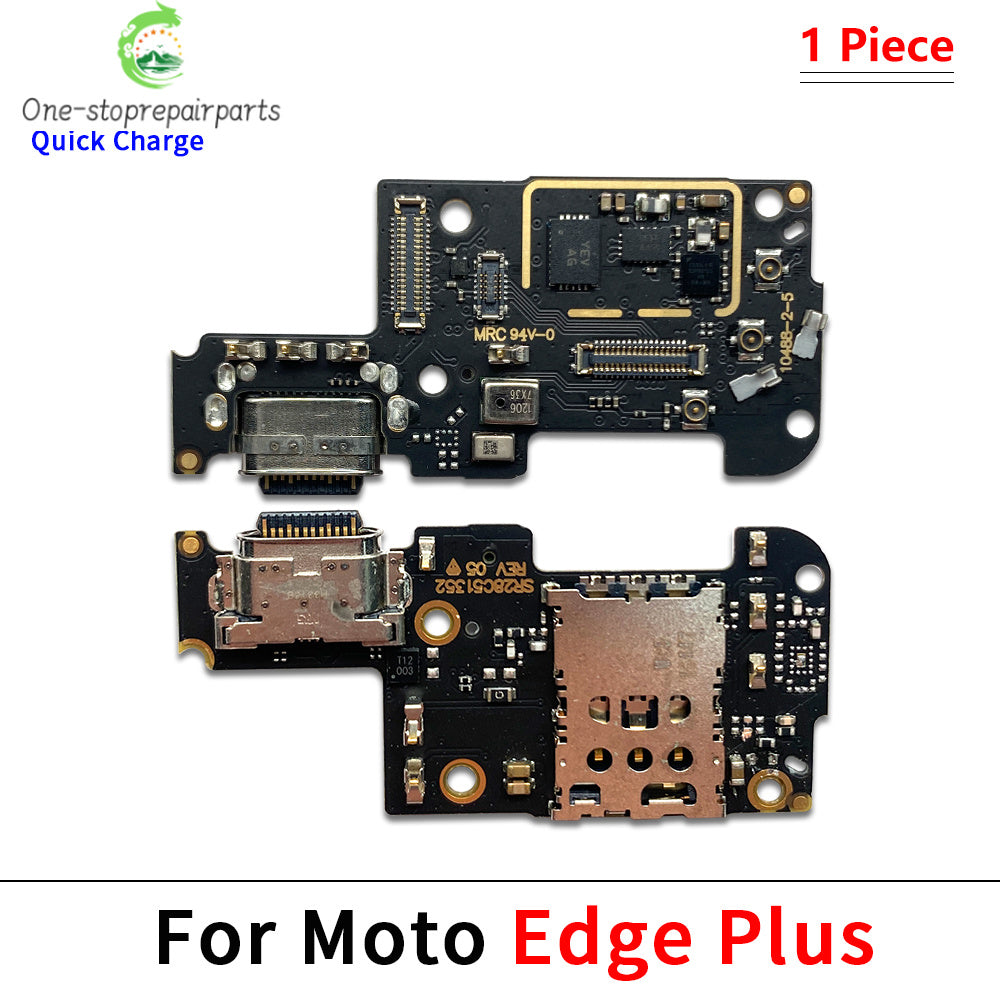 10Pcs, USB Charge Port Dock Connector Charging Board Flex Cable For Moto Edge 20 Lite S 40 30 50 Neo Fusion Ultra Plus Pro 2021 Motorola phone repair parts