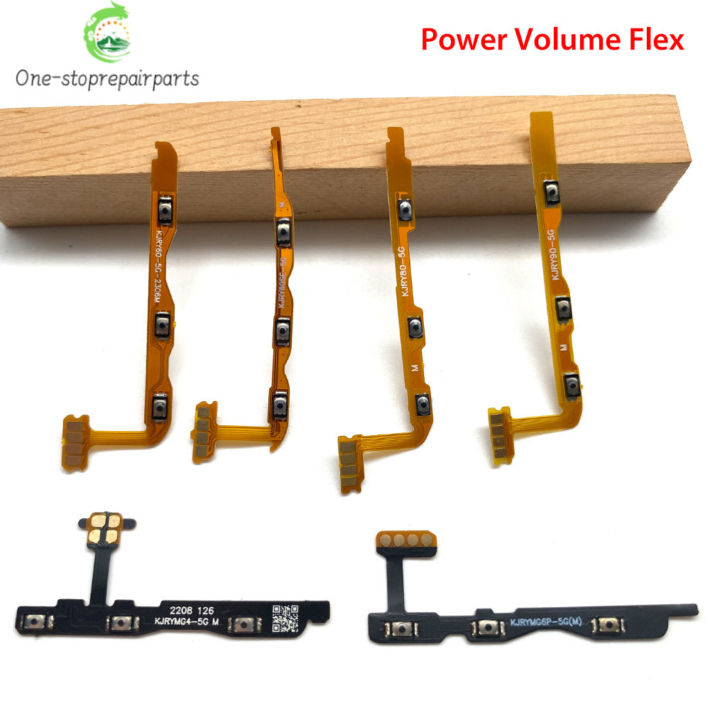 10Pcs, Power On Off Volume Side Button Key Flex Cable For Huawei Honor 50 60 70 80 90 Pro Se Lite Magic 4 5 6 7 Pro Lite Huawei phone repair parts