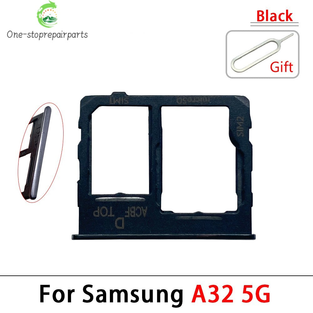 New Sim Card Tray Reader Socket Slot Holder For Samsung A32 A52 A72 4G 5G Replacement Part Samsung phone repair parts