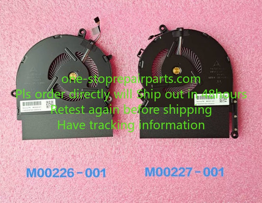 Genuine CPU GPU cooling Fan For HP spectre x360 15-EB TPN-Q226 M00226-001 M00227-001 cooler fan