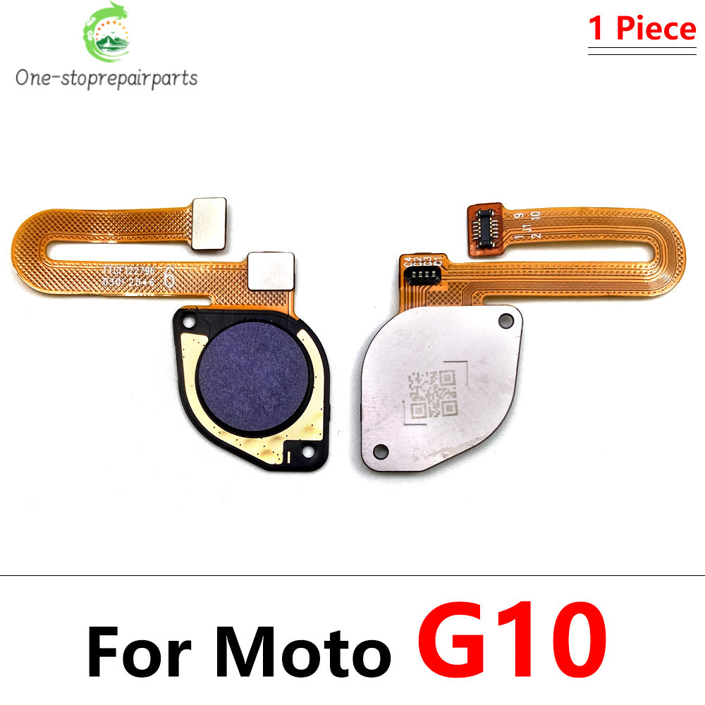 10Pcs/Lot,  Fingerprint Sensor Home Return Key Menu Button Flex Cable For Moto G10 G20 G30 G50 G60 G60s Motorola phone repair parts