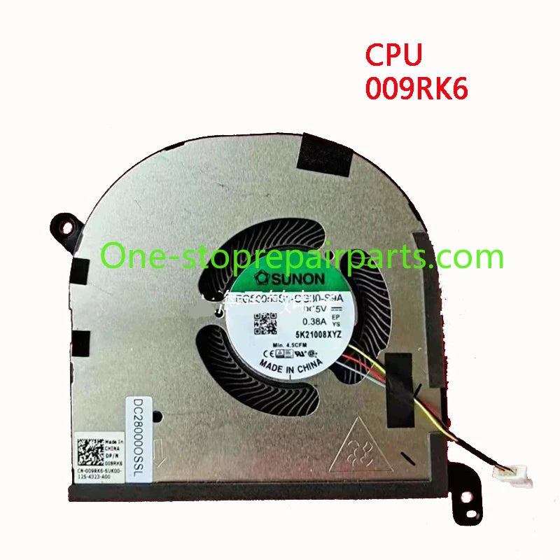 New Original LAPTOP CPU GPU Cooling Fan for DELL XPS 15 9500 9510 9520 Precision 5550 5560 5570 Dell laptop repair parts