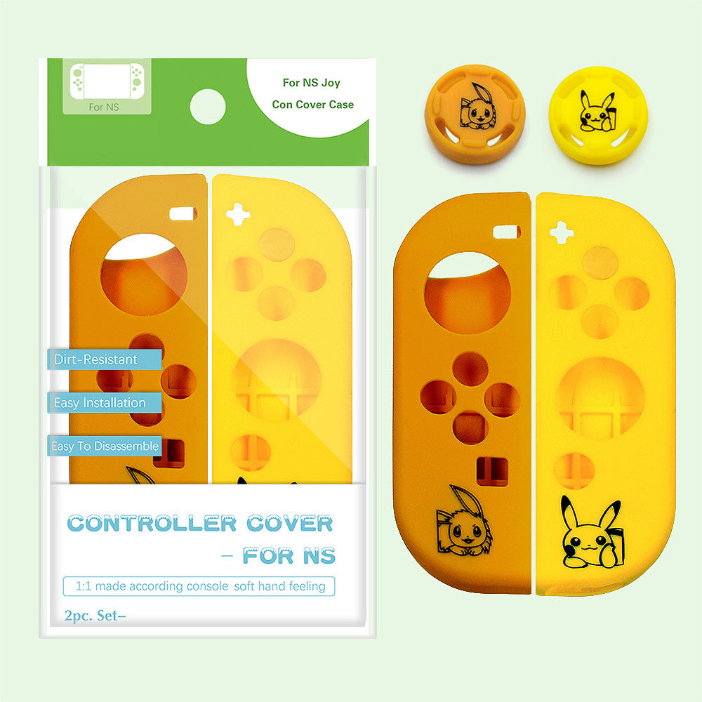 Switch joycon silicone cover for Nintendo switch cartoon silicone protective cover button cap set
