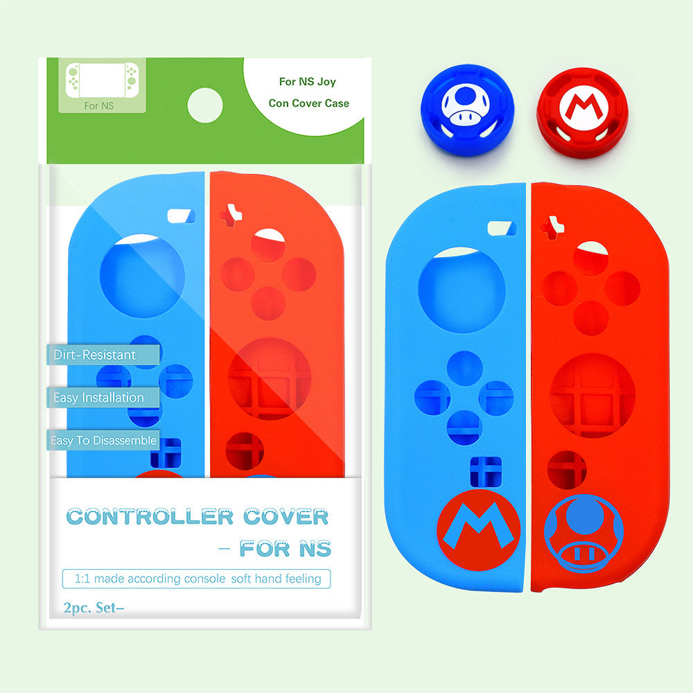Switch joycon silicone cover for Nintendo switch cartoon silicone protective cover button cap set