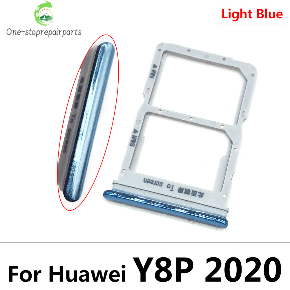 10Pcs/Lot, New For Huawei Y6 Y7P Y8P 2020 Y9 Prime 2019 SIM Card Tray Slot Holder Repairing Parts Huawei phone repair parts