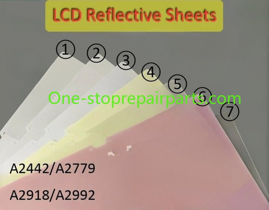 New A2442 M2 A2779 A2918 A2992 LED LCD Screen Display Rear Reflective Sheets Backlight for MacBook Pro 14.2" M1 M2 M3 Macbook repair parts