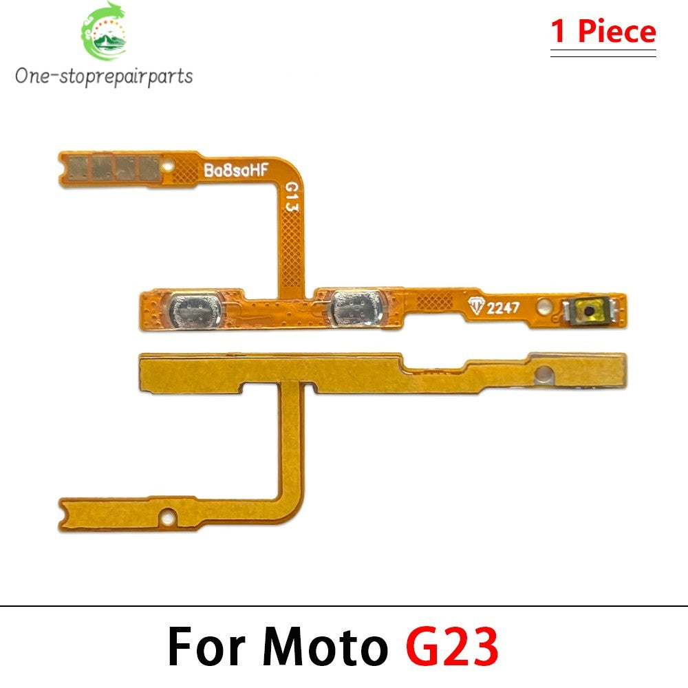 10Pcs, Power On Off Volume Button Key Flex Cable For Motorola Moto G22 G32 G52 G62 G72 G82 G13 G23 G53 G73 G04 G14 G34 G54 G84 Motorola phone repair parts