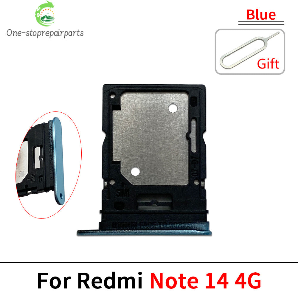 New SIM Card Slot SD Card Tray Holder Adapter For Xiaomi Redmi Note 14 Pro Plus 4G 5G  Xiaomi  Xiao mi phone repair parts