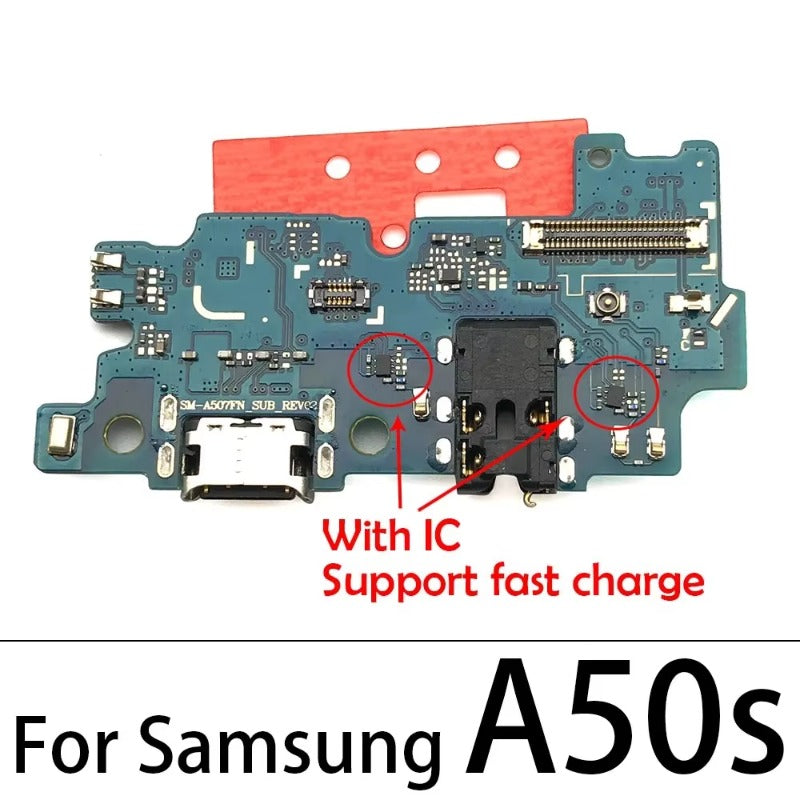 10Pcs USB Charger Charging Port Dock Connector Board Flex Cable For Samsung A10S A20S A30S A50S A21s A12 A02s A03s A03 Core Samsung phone repair parts