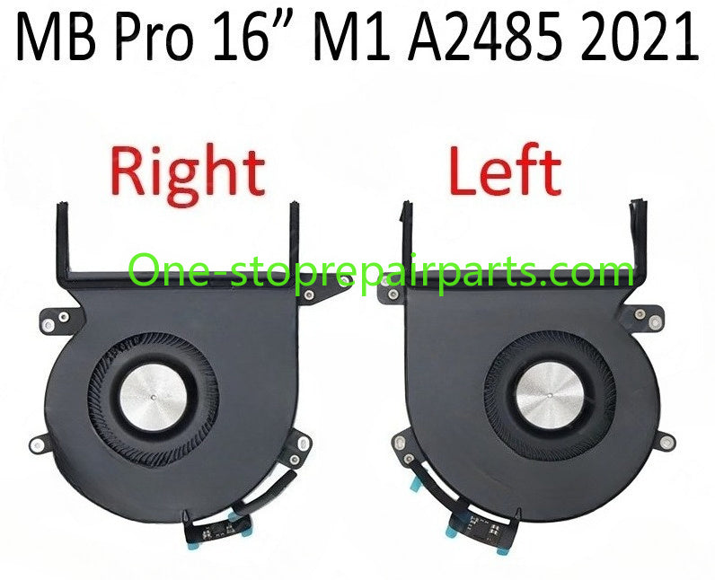 2021 Laptop A2485 Fan for Macbook Pro Retina 16" M1 Pro/Max CPU Fan Ventilateur Cooling Set Left and Right Side EMC3651 Macbook repair parts