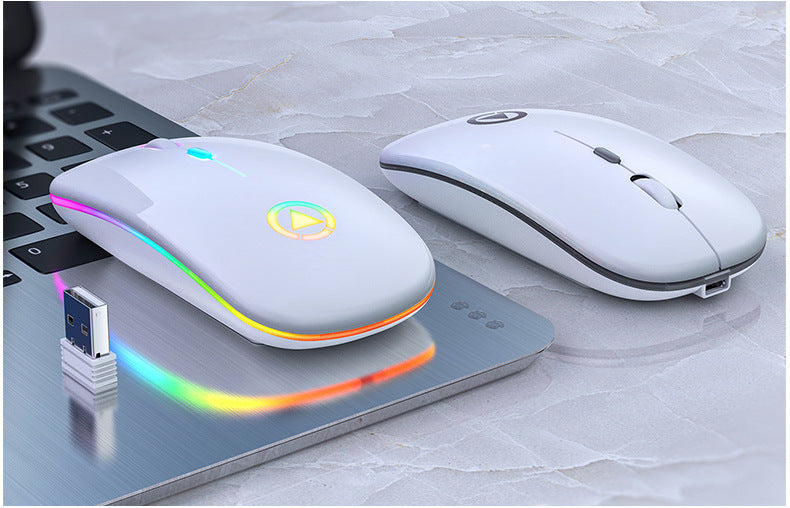 Silver Condor A2 silent wireless mouse charging bluetooth luminous computer accessories office