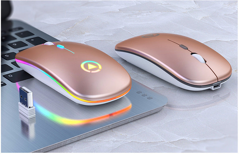Silver Condor A2 silent wireless mouse charging bluetooth luminous computer accessories office