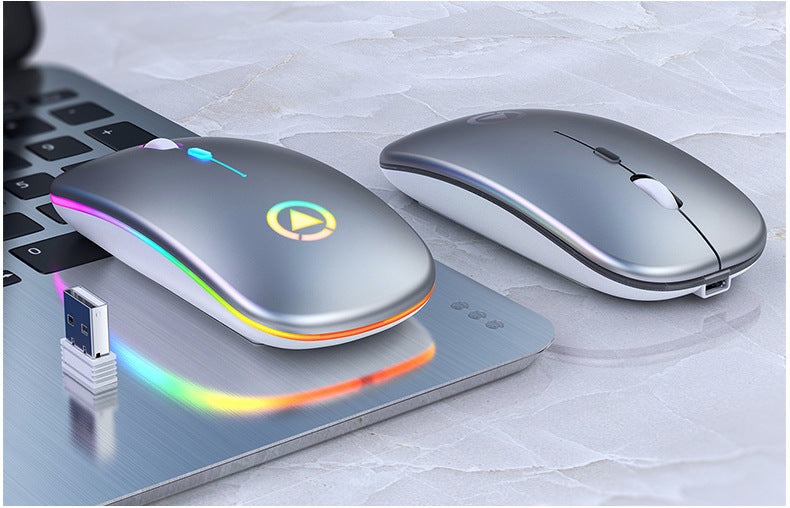 Silver Condor A2 silent wireless mouse charging bluetooth luminous computer accessories office