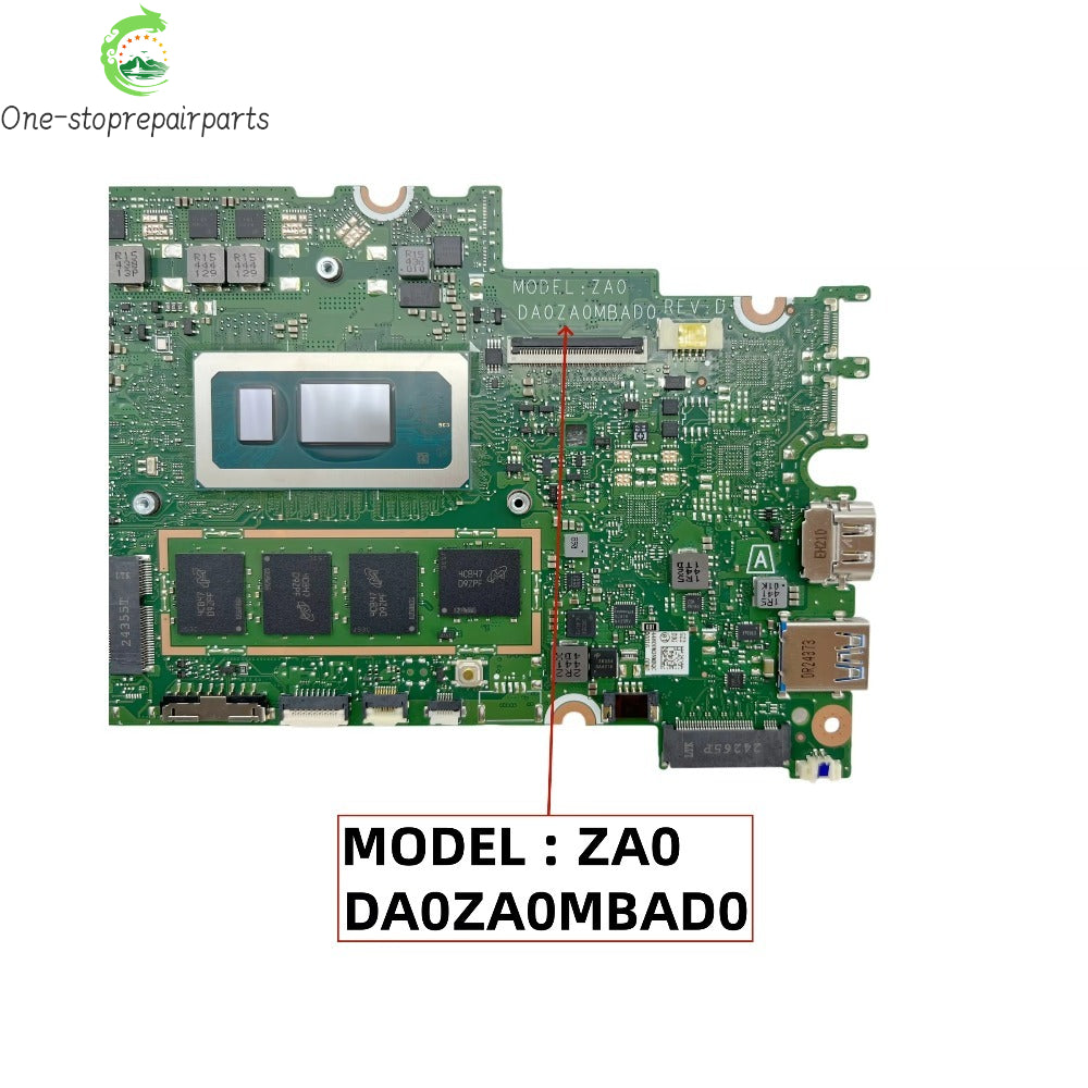 DA0ZA0MBAD0 Model: ZA0 For Acer Aspire A514-56P Laptop Motherboard With Intel i5-1335U CPU 8GB-RAM NB.KHR11.00A NBKHR1100A Acer laptop repair parts