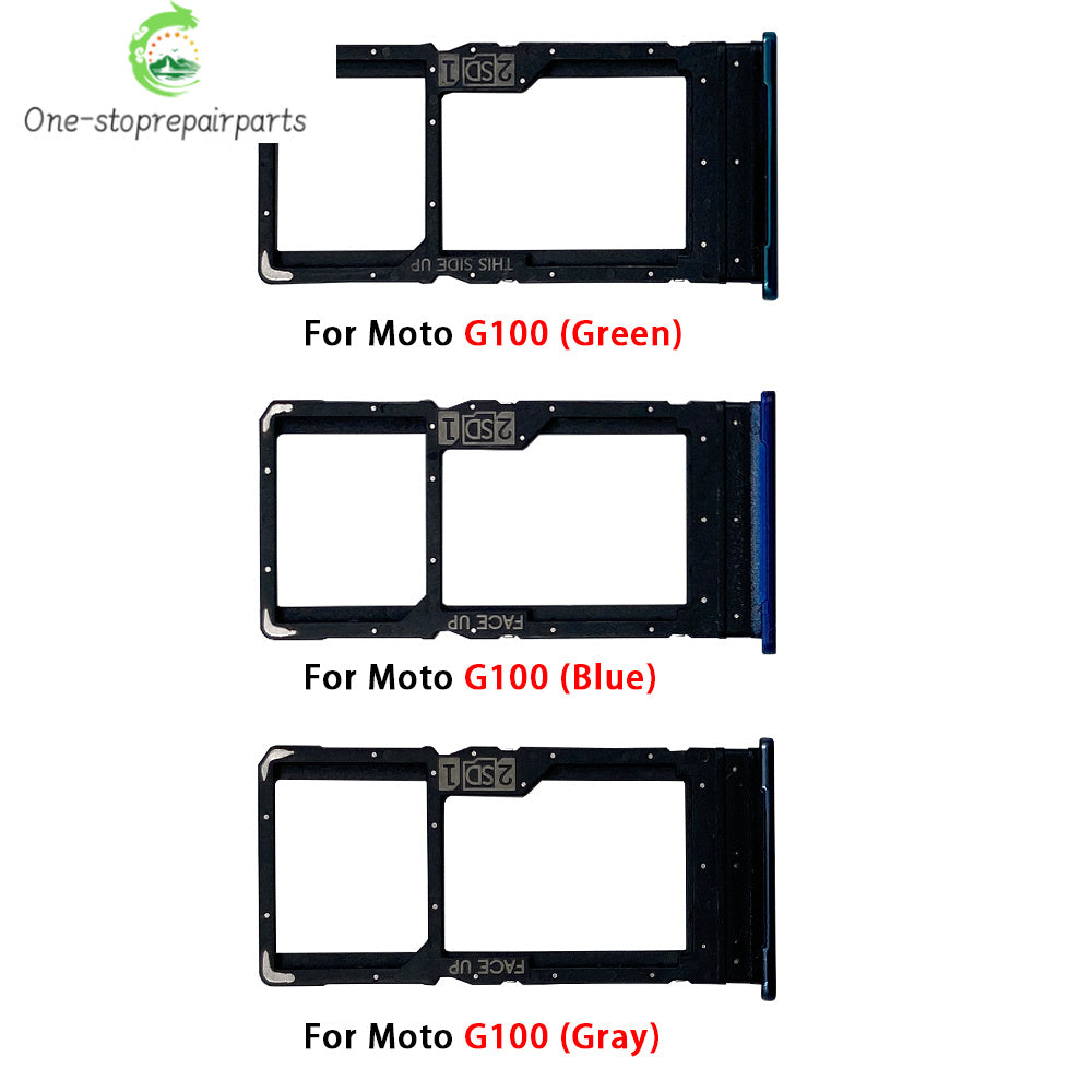 New For Motorola Moto G10 G20 G30 G50 G60 G60s G100 5G SIM Card Slot SD Card Tray Holder Adapter Replacement Parts Motorola phone repair parts