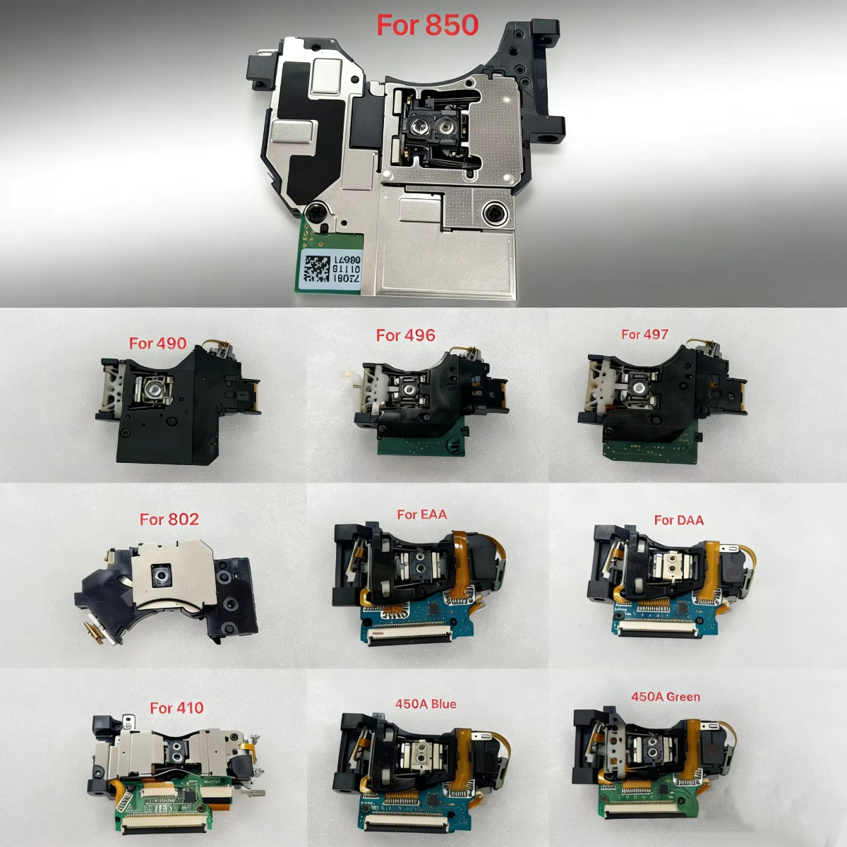 Laser Lens Kes 410A 450A 450DAA 450EAA Kes 850A 860A For PS3 Optical Laser Reader Kes 490 496 for PS4 Lens 497 For PS5 Game console repair parts