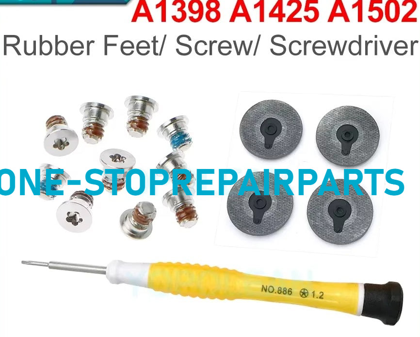 New Bottom Screw Screws + Rubber Feet + Srewdriver For Macbook Pro Retina 13" 15" A1398 A1425 A1502 2012 2013 2014 2015 Macbook repair parts