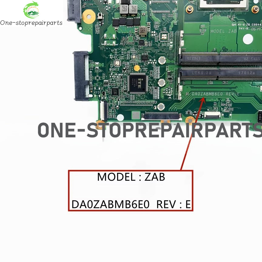 DA0ZABMB6E0 For Acer Aspire E5-523 E5-553 F5-522 Laptop Motherboard With E2-9010 A4 A9-9410 A10-9600P CPU DDR4 UMA NB.GES11.002 Acer laptop repair parts