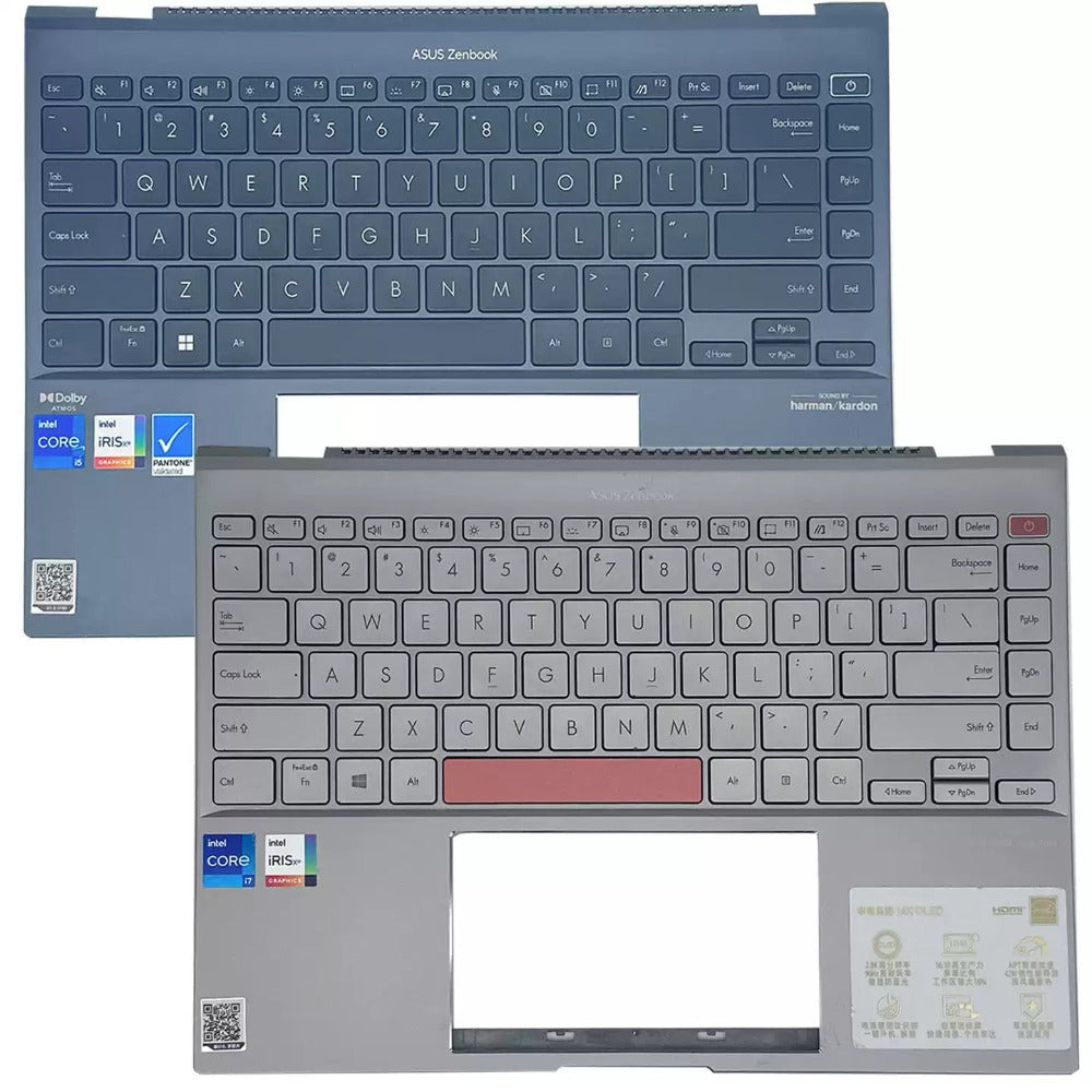 C-cover keyboard for ASUS  Zenbook 14X  UX5401 UM5401 UX5400Z UX5400E Upper case palmrest topcase keyboard assemble  ASUS laptop repair parts