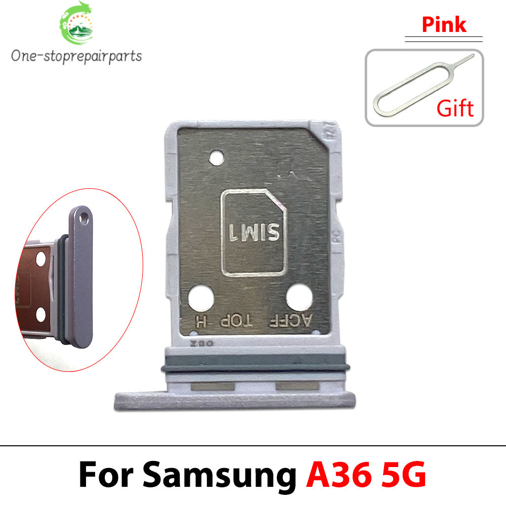New For Samsung A36 A26 A56 4G 5G Dual SIM Card Tray Slot Holder Adapter Accessories Samsung phone repair parts