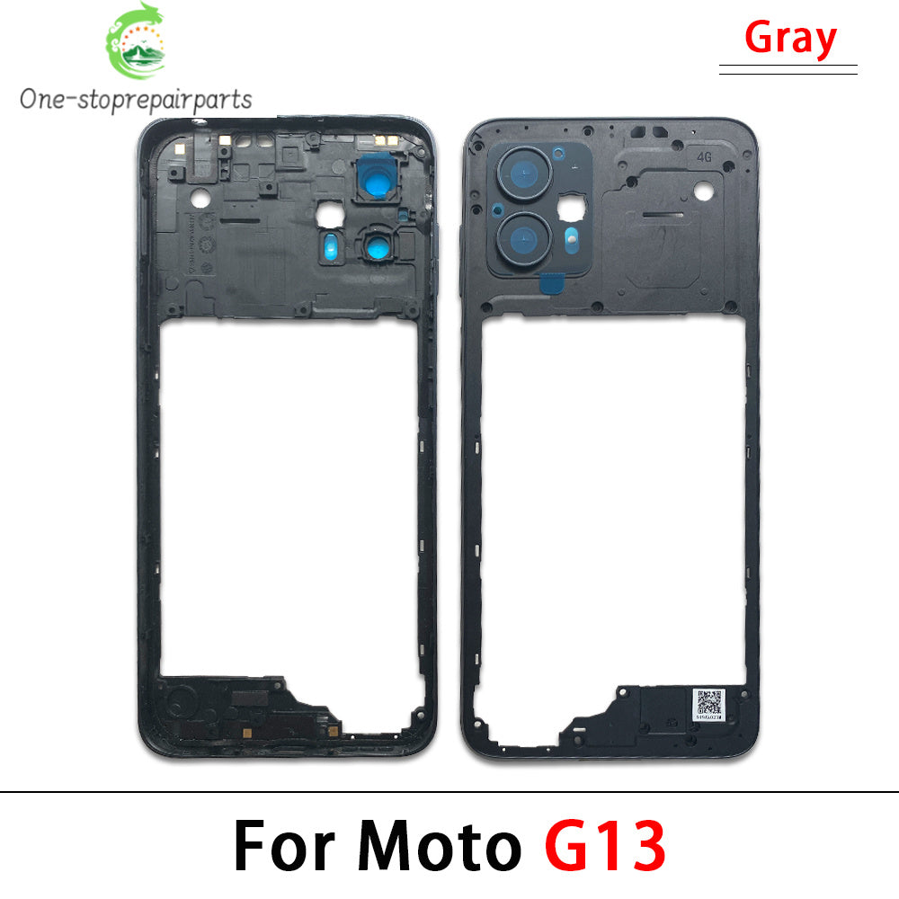 10Pcs/Lot, New For Motorola Moto G13 G23 G53 G31 G41 G71 G50 5G  Housing Middle Frame Bezel Middle Plate Cover Motorola phone repair parts